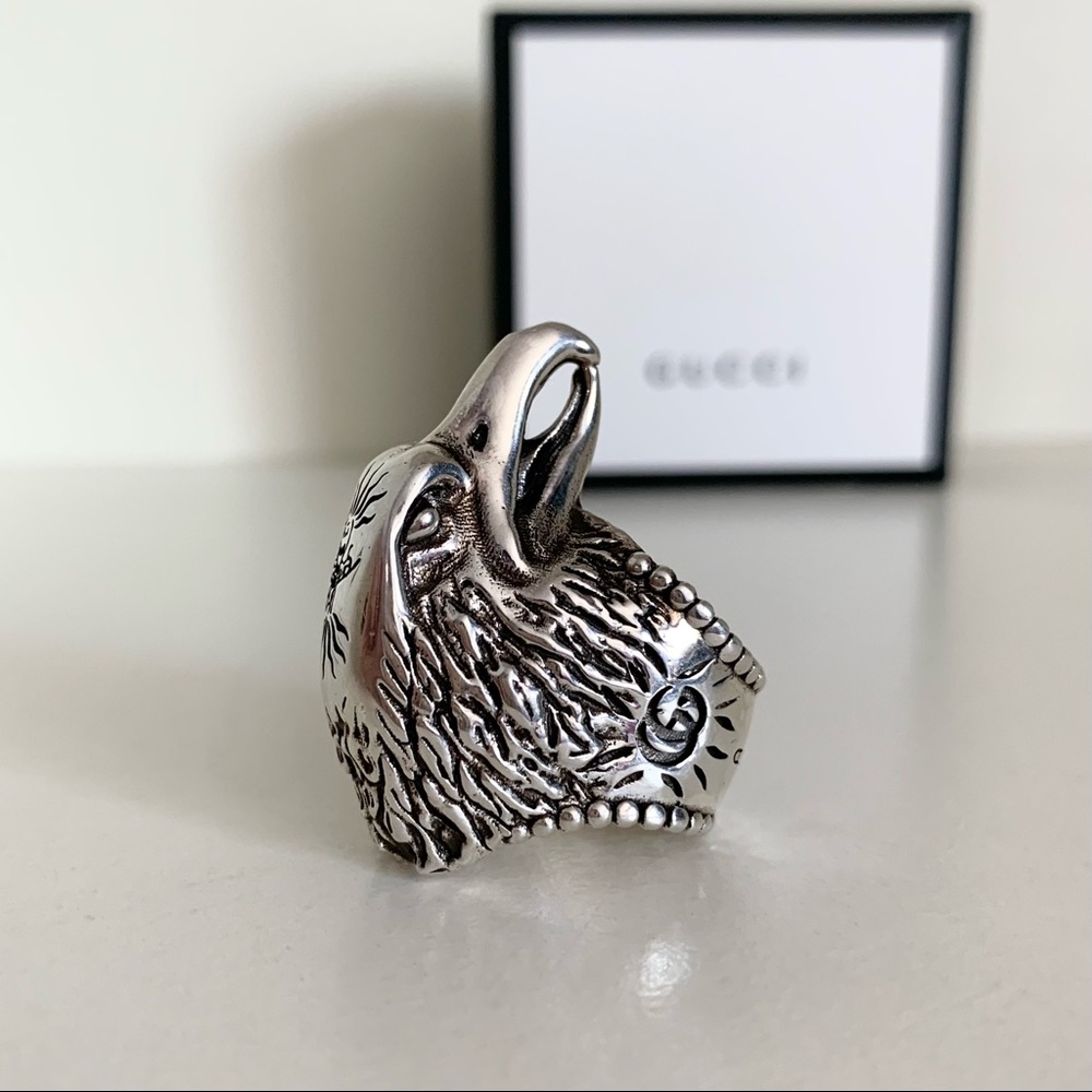 NWOT Gucci large sterling silver ring made in Italy - Picture 12 of 16